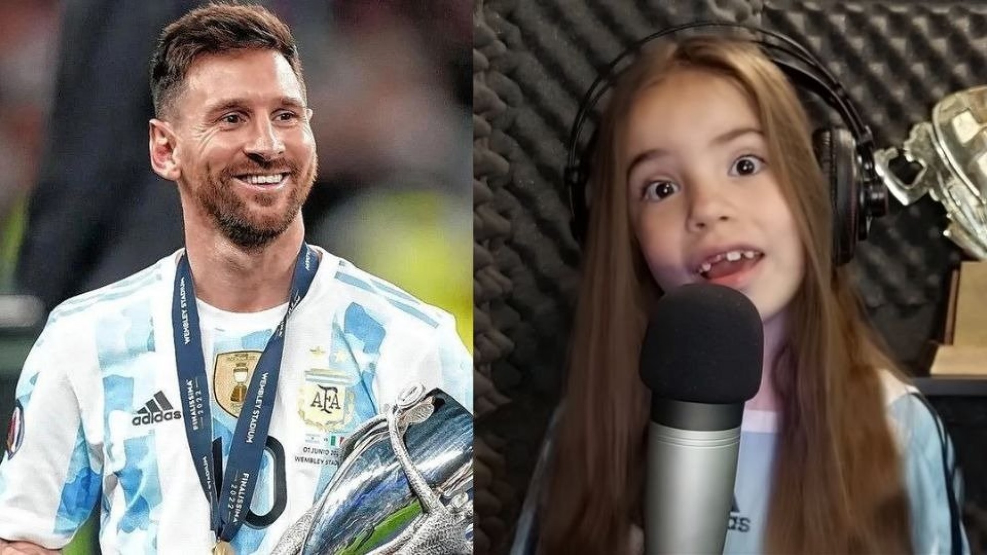 "De una pulga a otra pulga", la emocionante canción de una pequeña sanjuanina a Messi